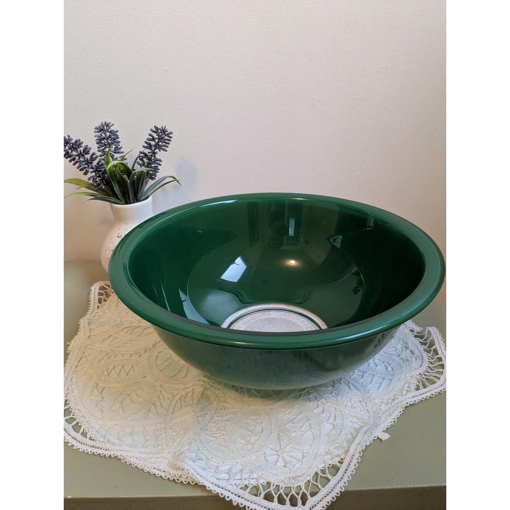 Vintage Pyrex 325 Green Mixing Bowl 2.5L USA, Retro Kitchen‎ Glass Bowl